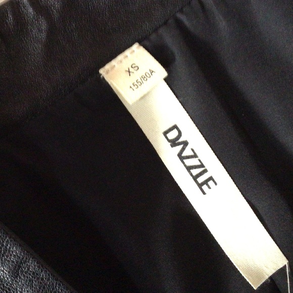 Dazzle Black Faux Leather Jacket, XS - Picture 5 of 9